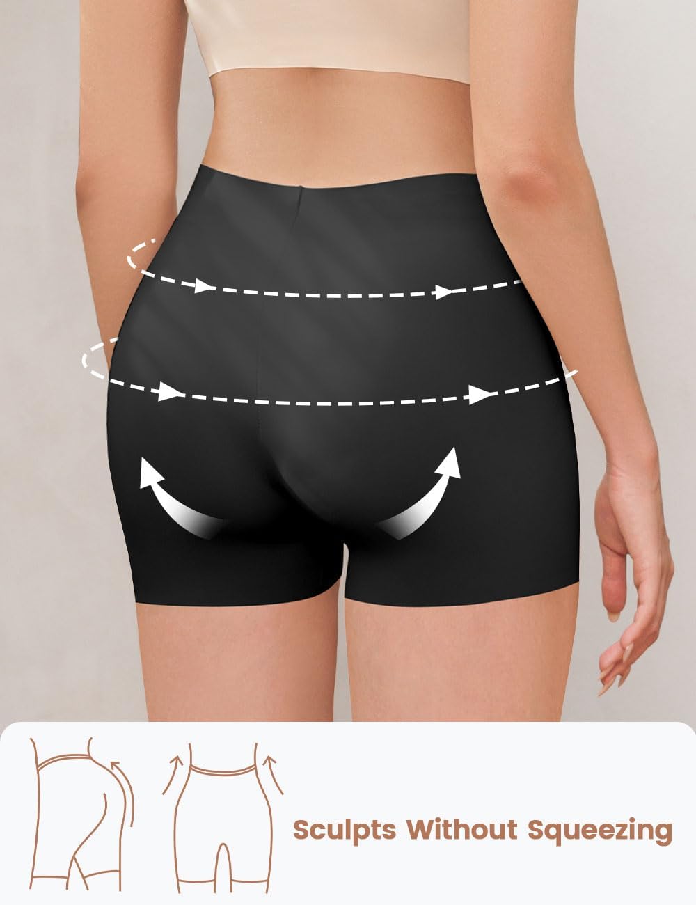 Womens Boyshort Panties Seamless Underwear High Waist Slip Shorts Tummy Control Briefs No Show Under Dress - Image 3