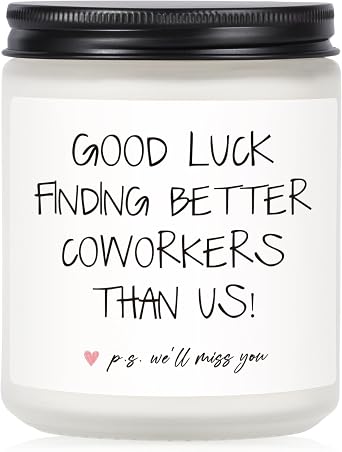 Coworker Leaving Gifts for Women, Lavender Scented Candle7oz