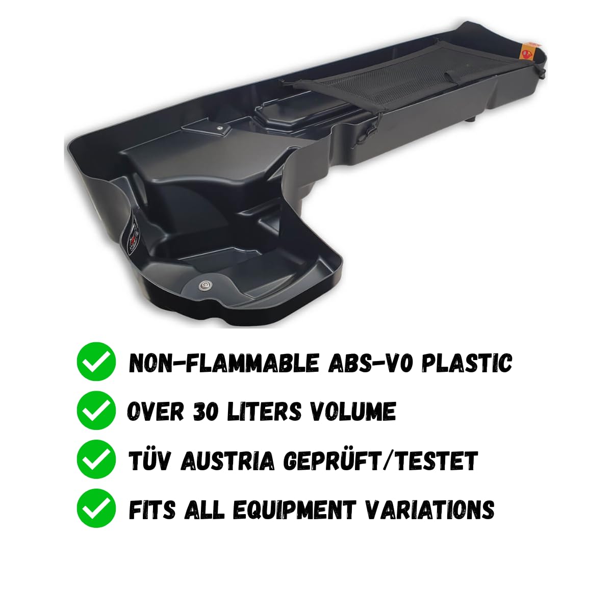 frunk (Front Trunk vorderen Kofferraum kompatibel für VW ID.7 2023- | Erweiterter Front-Stauraum | aus brandhemmenden Stoff ABS-V0 gefertigt | TÜV geprüft | Perfekt für Ladekabel & Zubehör