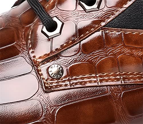 CHUUMEE Men's Fashion Boots Motorcycle Combat Ankle Dress Boots4