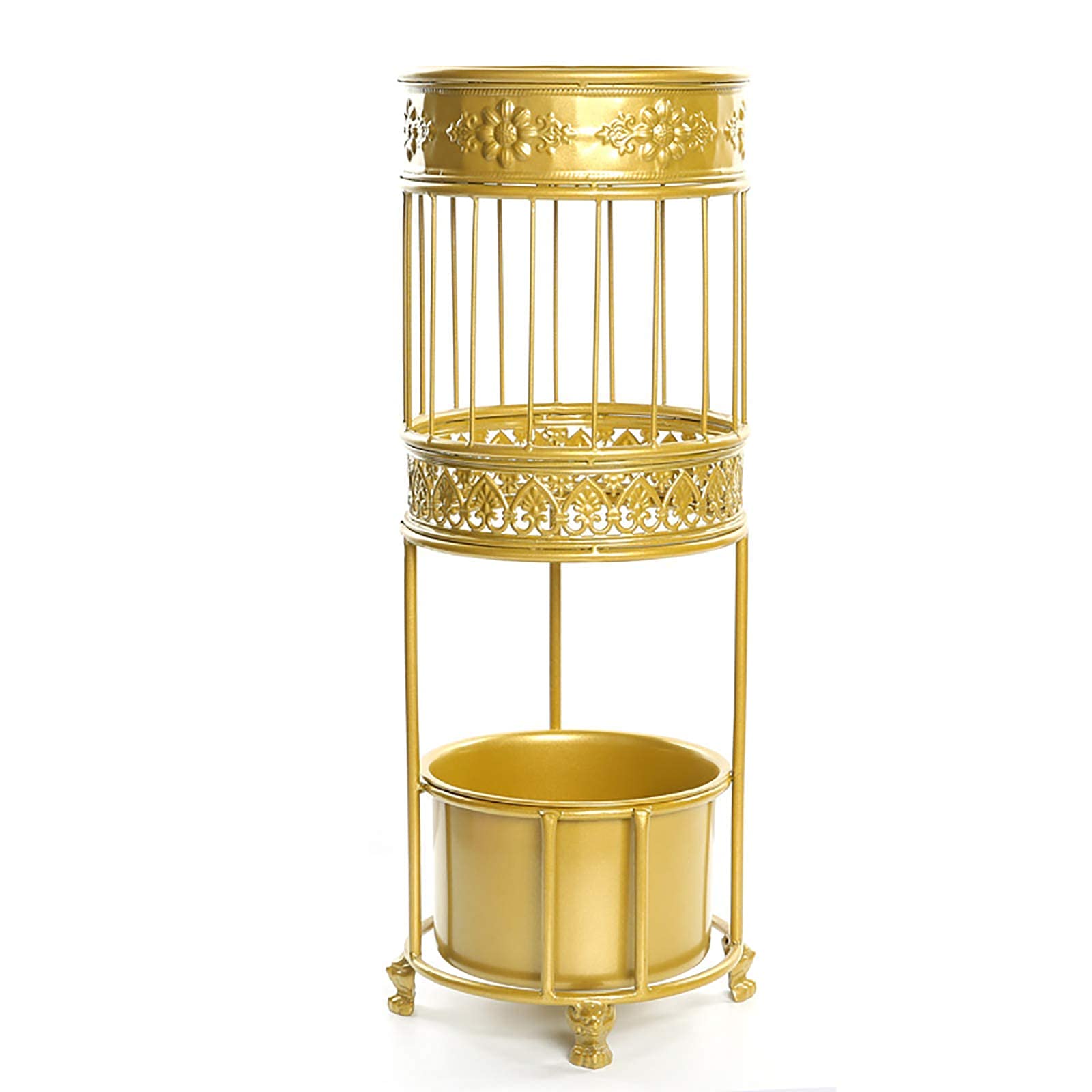 Support de rangement en fer forgé or rétro de haute qualité pour maison
