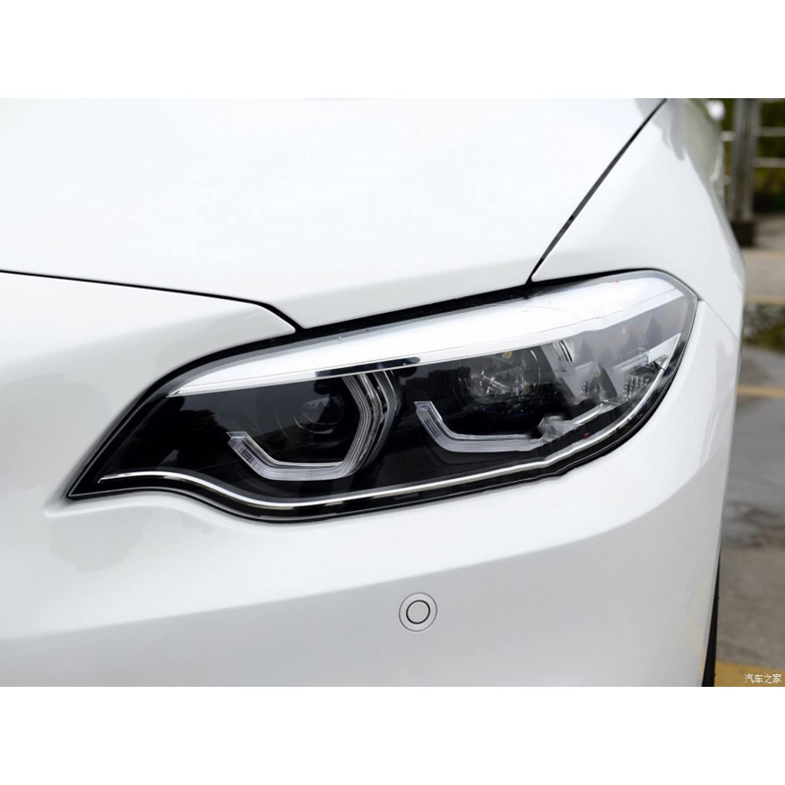 Sourcils de Phare pour BMW 2 Series F22 F23 F87 M2 Coupe 2014-2019, 2 PCS Kit de Carrosserie de Paupière de Sourcil de Phare de Voiture ABS,Gloss