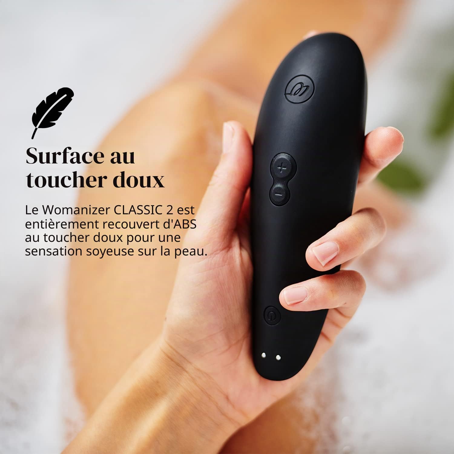 Womanizer Classic 2 Stimulateur clitoridien | Suceur de clitoris avec 10 niveaux de puissance | Vibromasseur clitoridien étanche | Sex Toy aspirant a succion rechargeable femme et couple | Noir