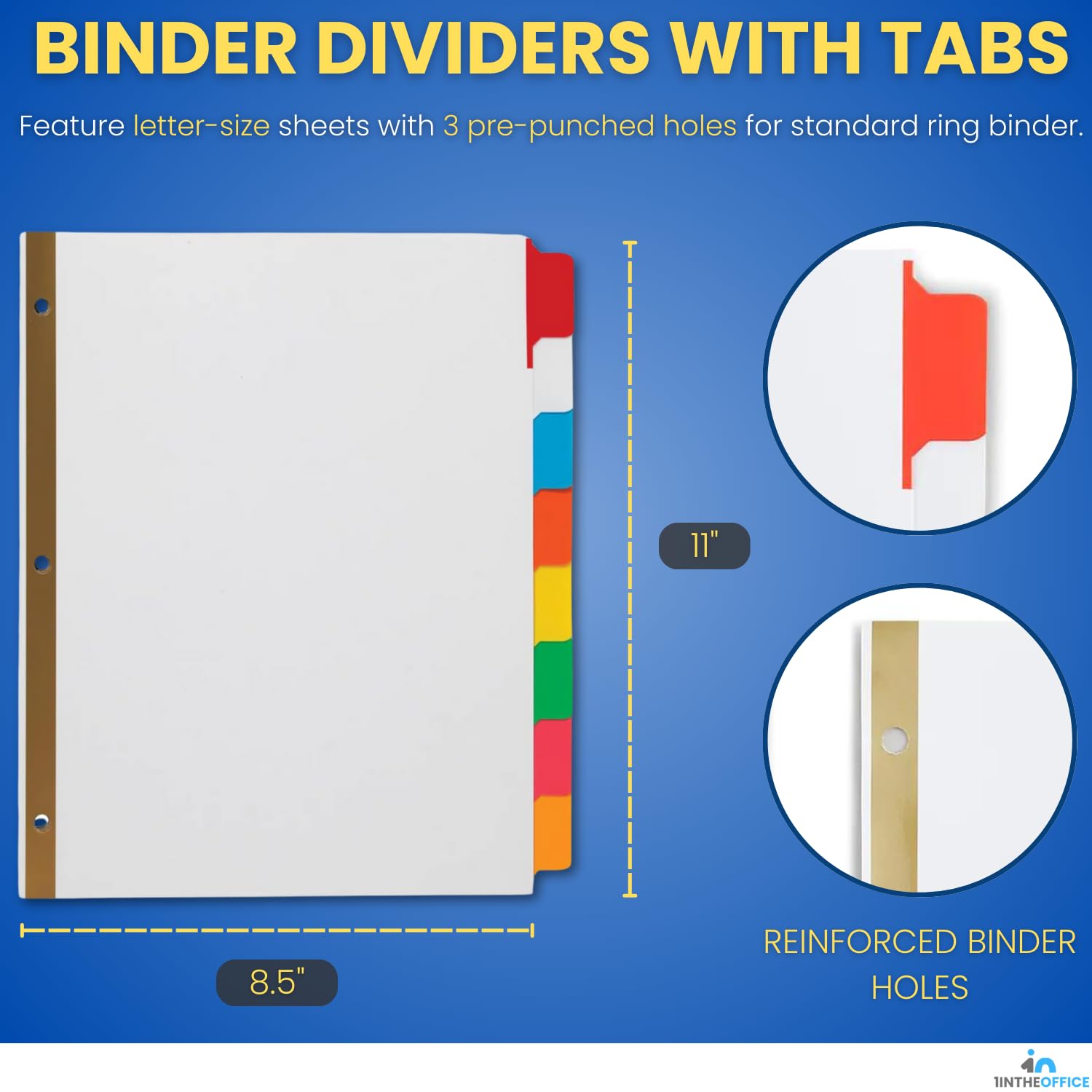 Binder Rack Divider Snapklik.com : 1InTheOffice Dividers For 3 Ring Binder, Binder Dividers