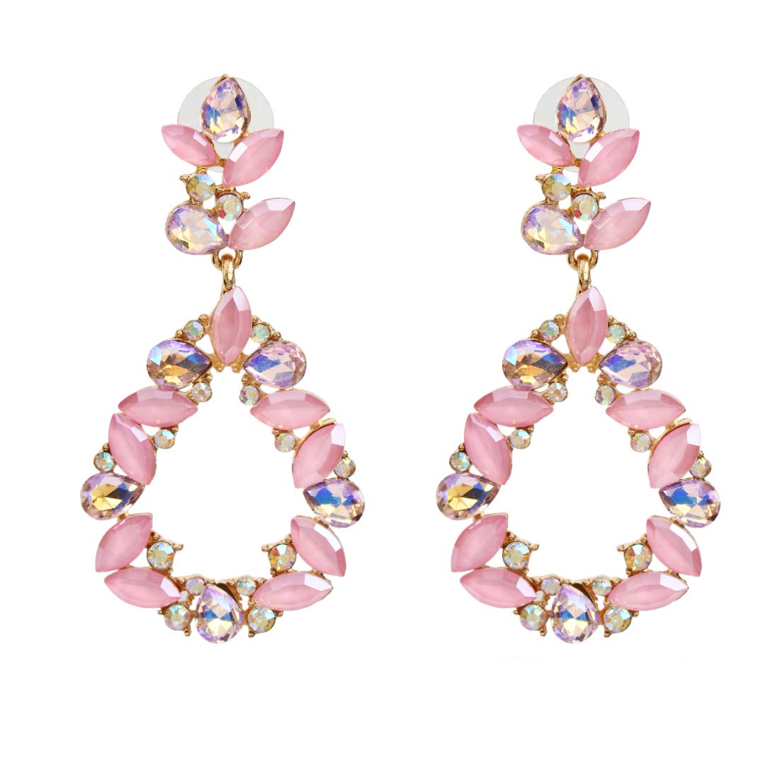 YouBella Jewellery Earings for women Crystal Earrings for Girls and Women (Pink) (B07ZY43JVW) Amazon Price History, Amazon Price Tracker
