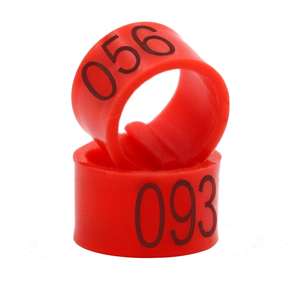 100 Anelli Numerati Per Zampe Pollame - Clip 8mm Per Galline, Anatre, Piccioni E Uccelli - Foto 8
