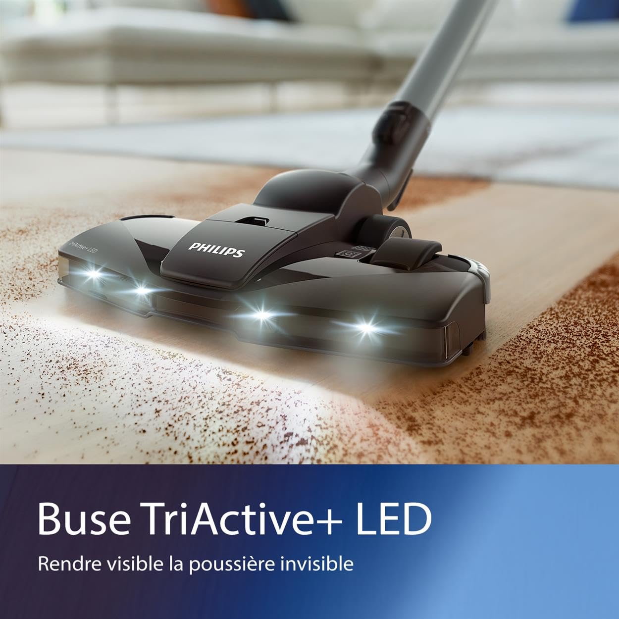 PHILIPS 5000 Series Aspirateur sans Sac - Moteur De 900 W; Technologie PowerCyclone 7; Filtre Antiallergique H13 ; Buse TriActive LED, Compact Et Léger (FC9557/09)