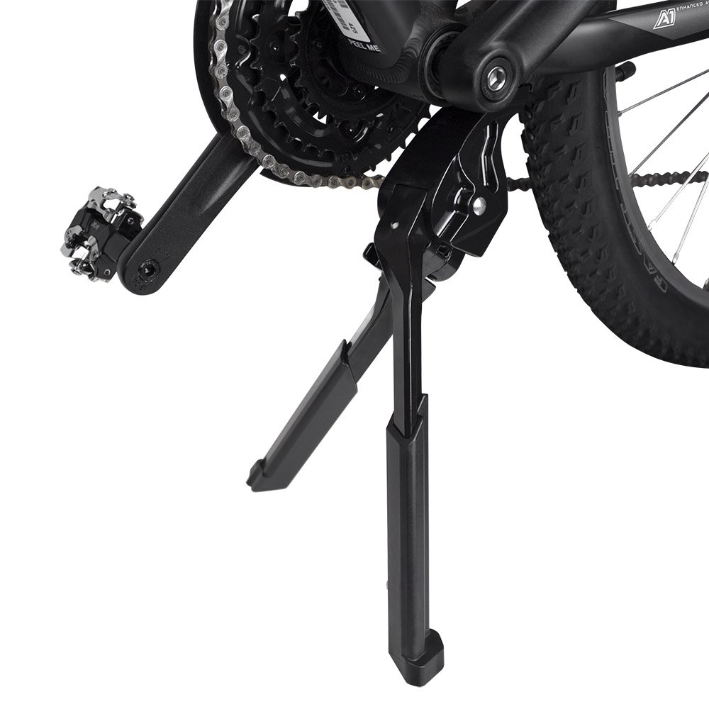 BV Béquille robuste pour vélo électrique, support central, longueur réglable, double jambe pliable pour vélos de 61 à 71,1 cm