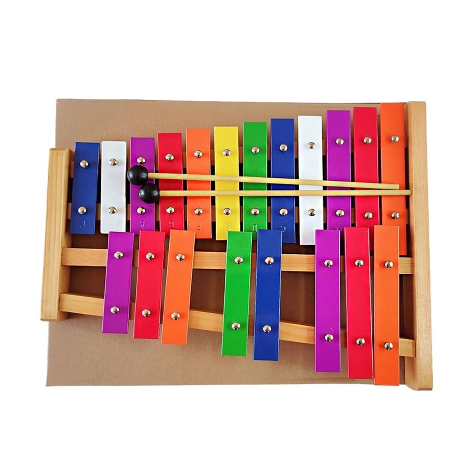 Xylophone, 20 Tones | Strumento con base in legno e pezzi in alluminio