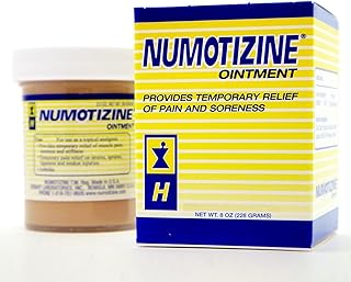 NUMOTIZINE® Pain Relief Ointment | Topical Analgesic with Menthol | Sore Muscle & Joint Discomfort, Chest Comfort | 8 oz | Made in USA