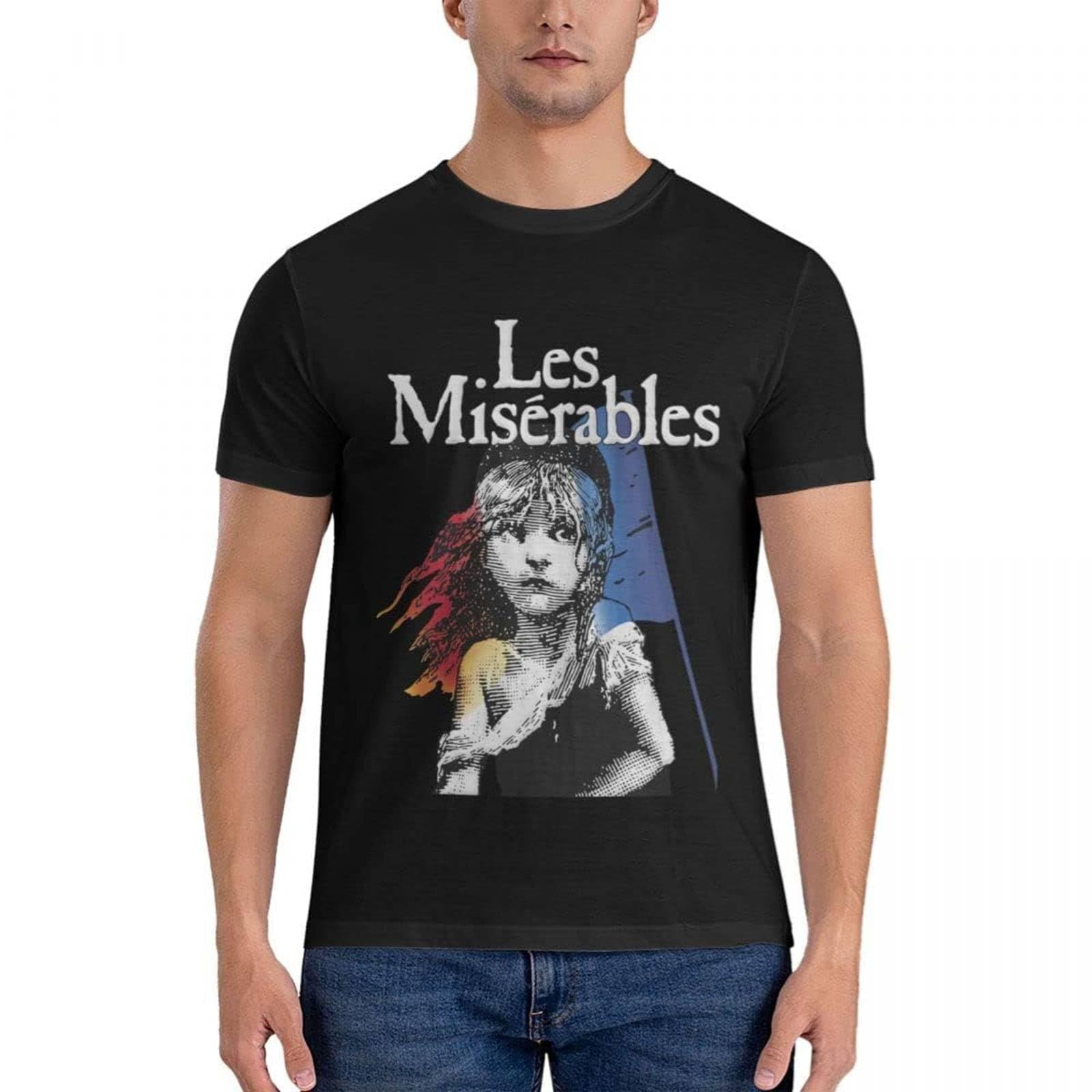 BASLIL TOAST brunch Les Miserables Les Misérables T Shirt Sweat Shirts Funny T Shirts Black M