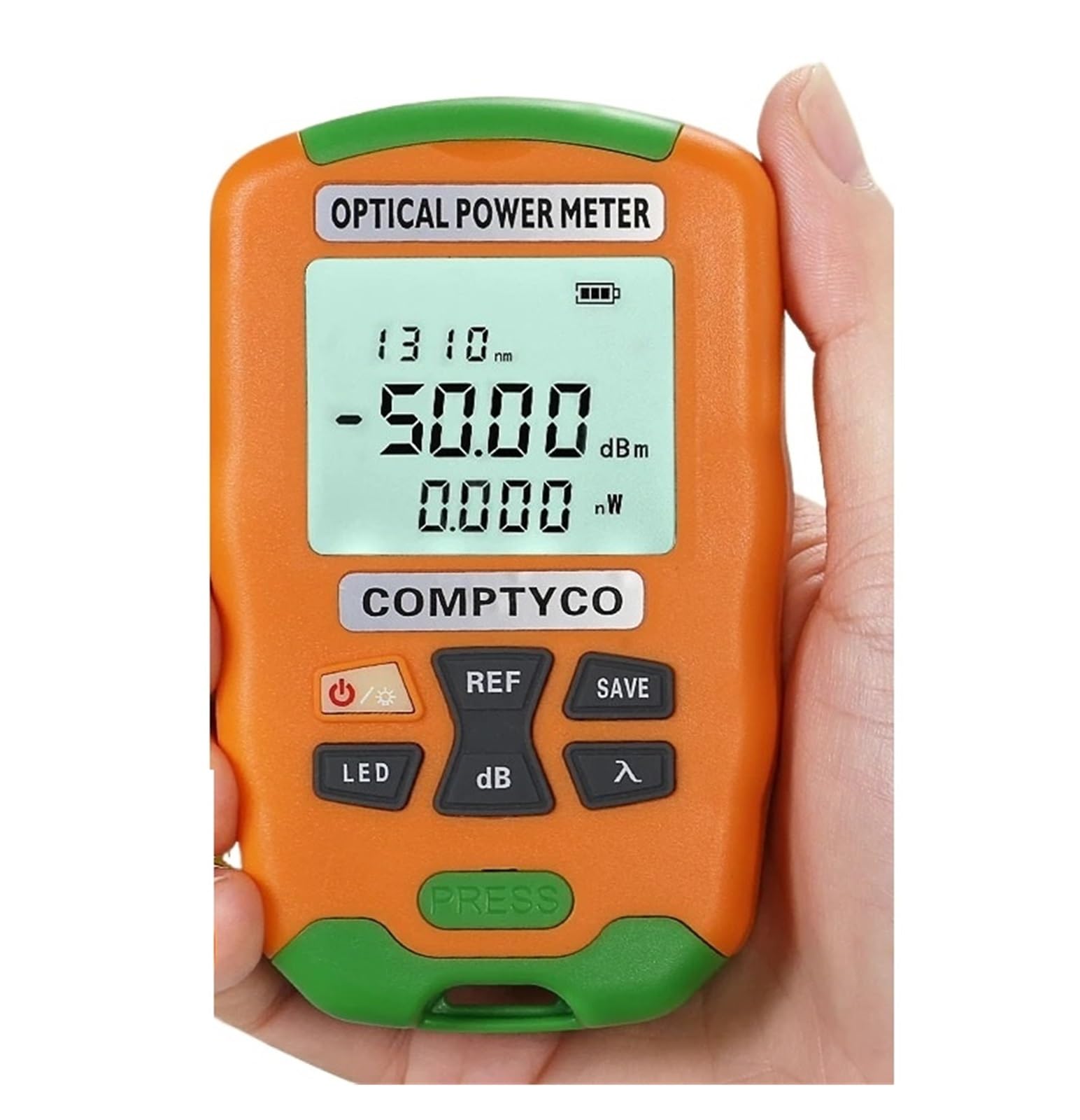 Cfwwsaq Aua-D5 Fiber Tester, D5/D7 Handheld Mini 2 In 1 Optical Power Meter Opm Optical Fiber Tester With Led Lighting -50+26Dbm(Aua-D5)