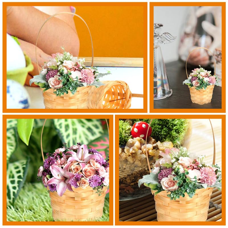 Paniers à fleurs rustiques pour organiser les petits objets perdus