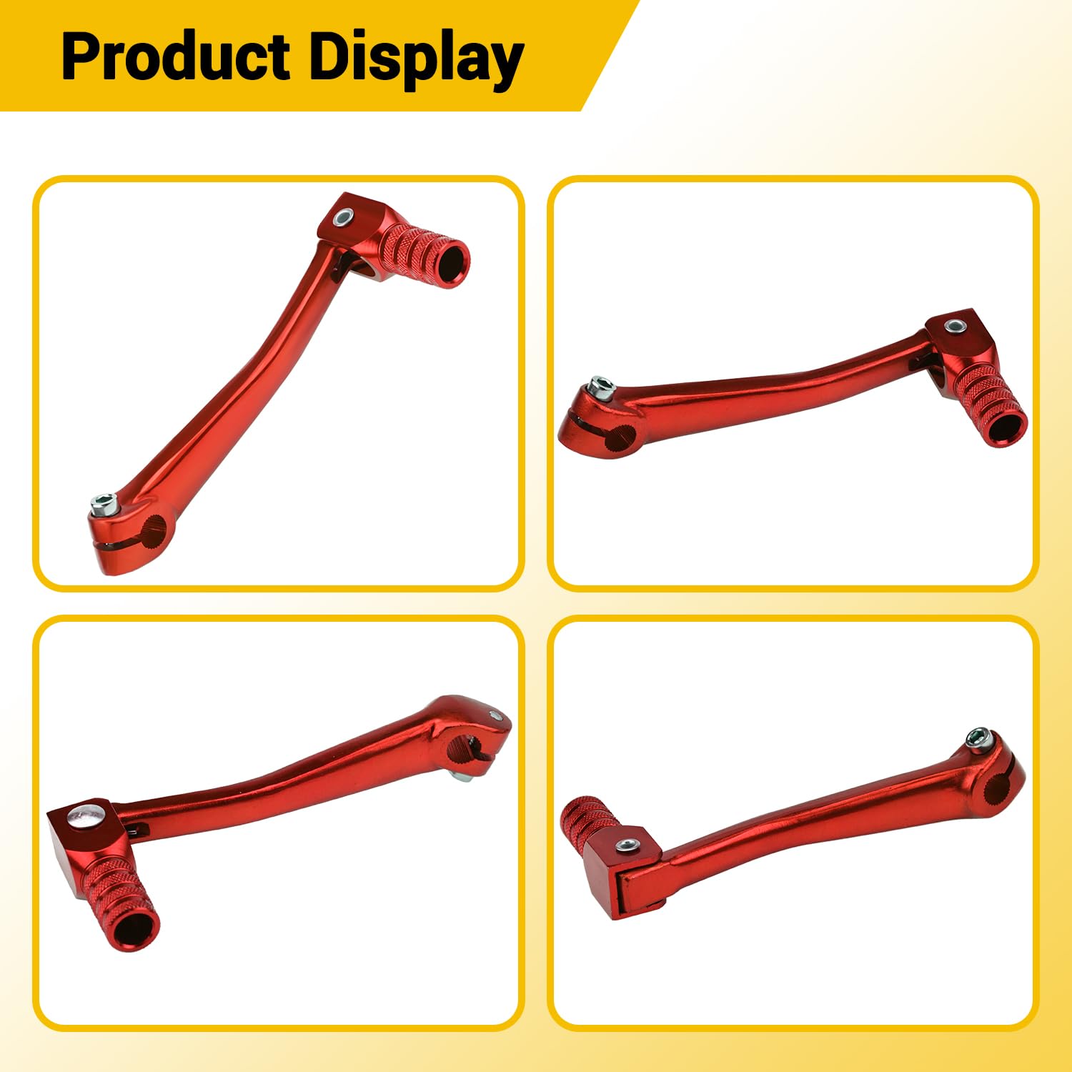 Amazon.com: HIAORS Aluminium Red 11mm Hole Gear Shifter Lever
