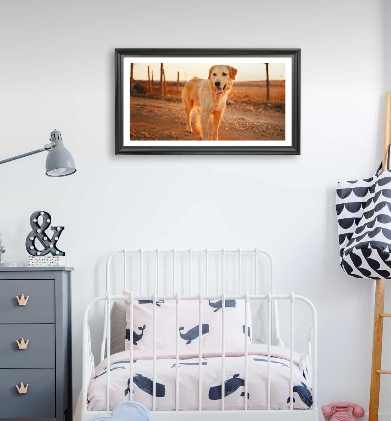 LTYHHK 12x22 Panoramic Picture Frames Solid Wood, Displays Picture10x20 with Mat or 12x22 Inch without Mat, Poster Frame 12x22 Photo Frames Family Wall 10x20 Picture Frame Black (LMKB1222)