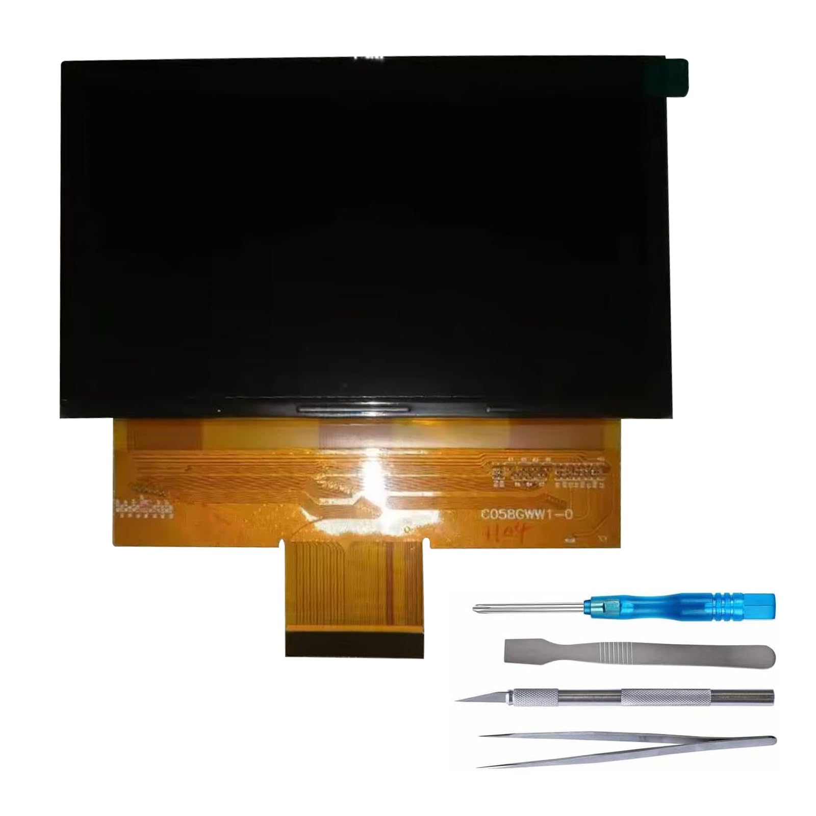 JayTong LCD Display for C058GWW1-0 5.8 inch 1280 * 768 LCD Screen Module Replacement with Tools