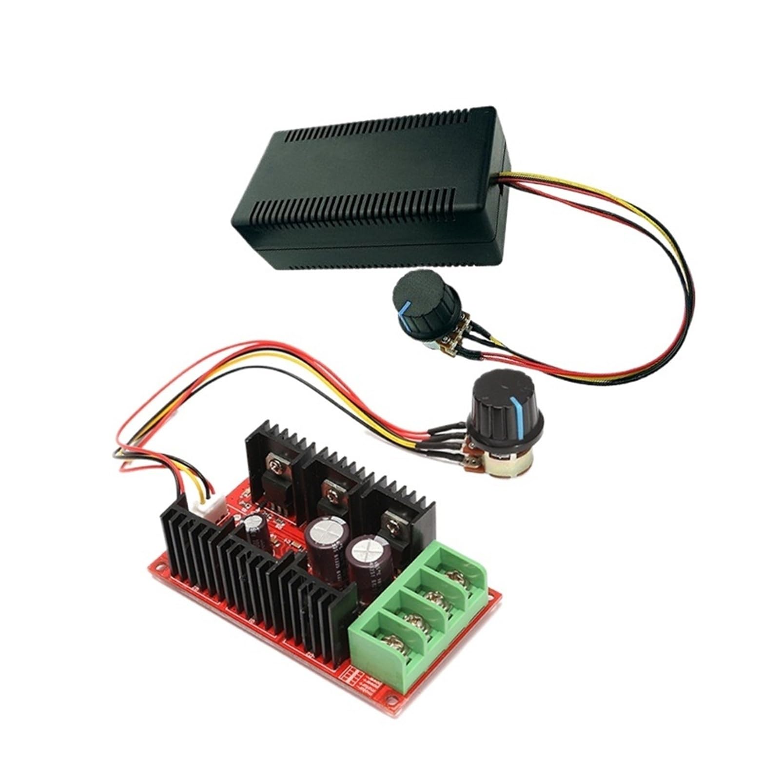 Controlador de Velocidad del Motor DC 2000W 40A 24V DC 12V RC regulador de Velocidad del Ventilador del Coche Interruptor de Control de Potencia Ajustable Arranque Suave