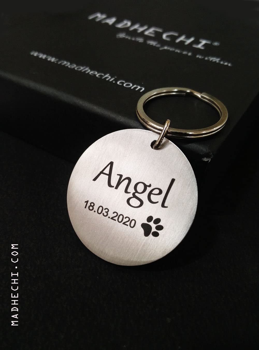 See full amazon price history chart for Madhechi® Dog Name tag Pet ID Personalized Stainless Steel Engraved Tag for Pet Dog, Cat ID Customized Dog Tag (Dog tag - Circle with Date and Paw, 5 cm) Madhechi® Dog Name tag Pet ID Personalized Stainless Steel Engraved Tag for Pet Dog, Cat ID Customized Dog Tag (Dog tag - Circle with Date and Paw, 5 cm) (B09LHRFST2) Amazon Price History, Amazon Price Tracker