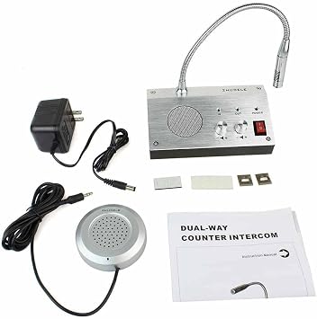 Adjustable Intercom Announcement Window Intercom System Dual way Intercommunication Microphone For School, Office, Bank,Station,Securities Company,Hospital,Station