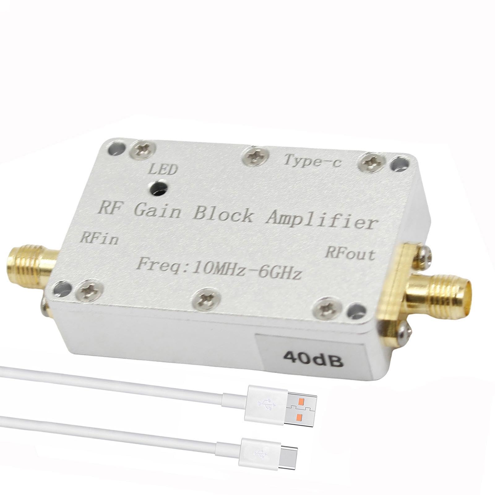 10M-6GHz RF Amplifier Aluminum Alloy Professional Low Noise Amplifier Module 40dB-RF & Microwave Amplifiers-picture-15