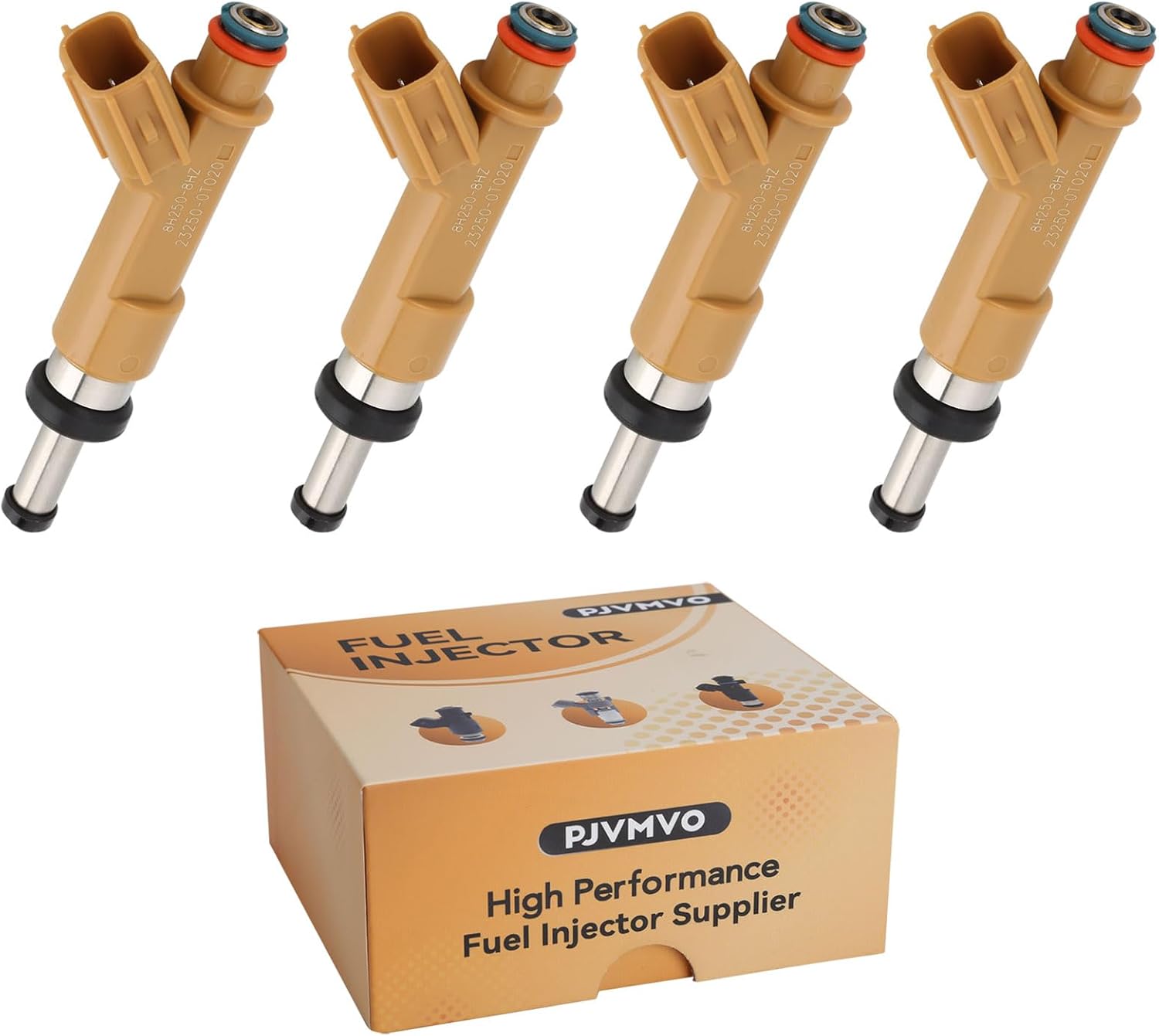 23250-0T020 2ZR 1.8 Fuel Injectors,Compatible with/Toyota Corolla 1.8L 2009-2018,Matrix 2009-2013,Compatible with/Scion xD 2008 2009 |12 Holes| |Set of 4|