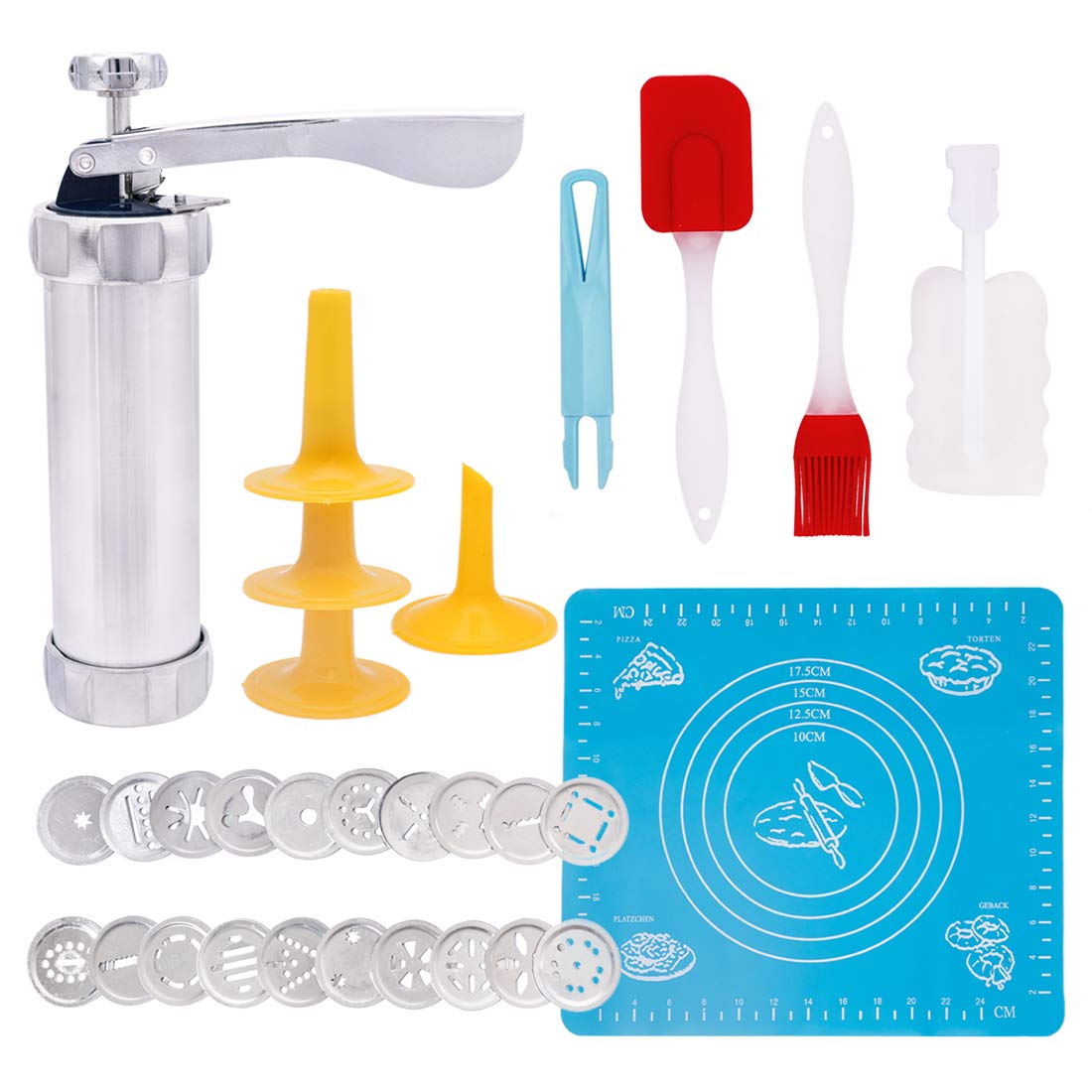 Buy Cookie Press Gun Kit, HIFEOS Biscuit Maker, 28PCS Handmade Baking