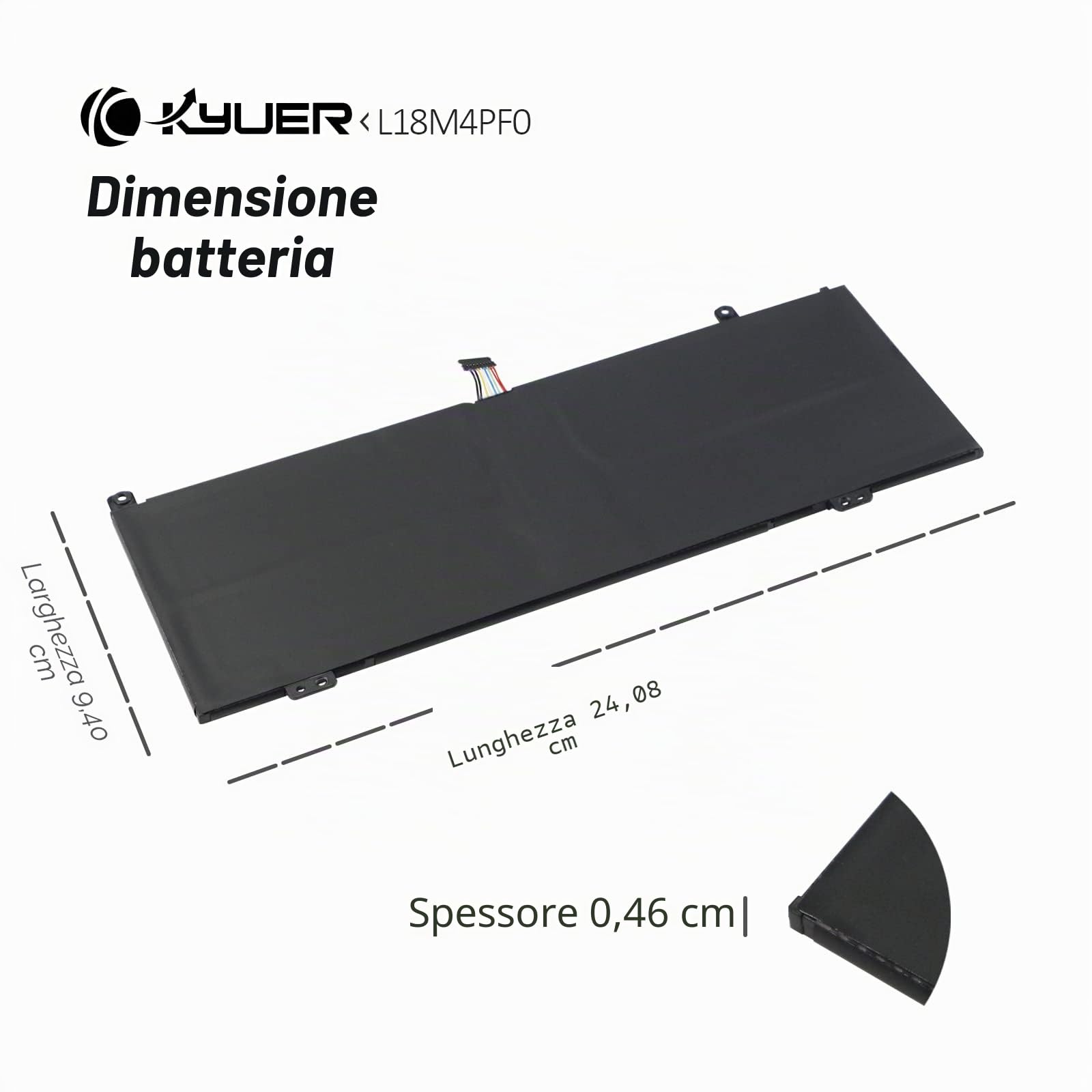 K KYUER 45Wh L18M4PF0 L18C4PF0 Batteria per Lenovo ThinkBook 13S-IML 13S-IWL 14S-IML 14S-IWL 20RR 20R9 20RS 20RM Thinkbook Plus 13 Gen 1 13.3" L18D4PF0 5B10W67315 5B10S73499 5B10S73500 5B10S73501