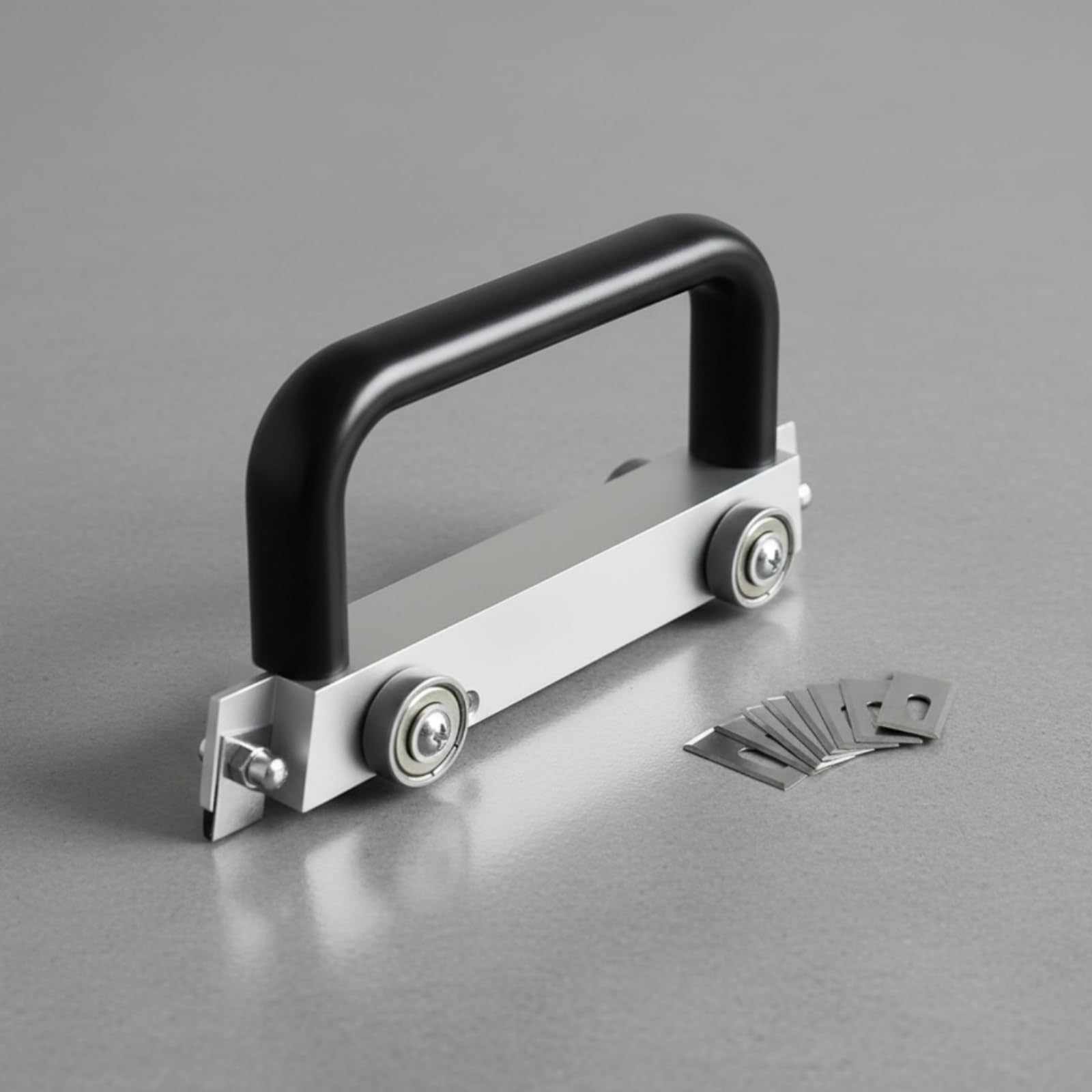 Scanalatore Manuale con Ruote Guida Preciso Utensile con Puleggia Guida Professionale Scanalatrice per Posatori, Insttori, Posa di Pavimenti, Piccolo