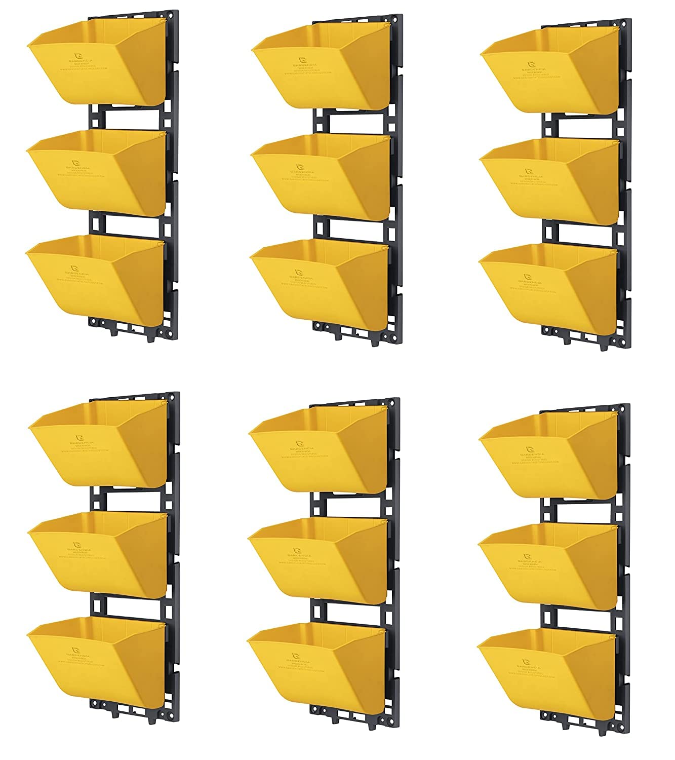 GARDENCIA Vertical Panel for Plant Pots,Vertical Herb Hanging Garden Planter Box Outdoor Vegetables,Flower for Wall Patio Balcony Gardening Gamla (Yellow) (B09P63LBY5) Amazon Price History, Amazon Price Tracker