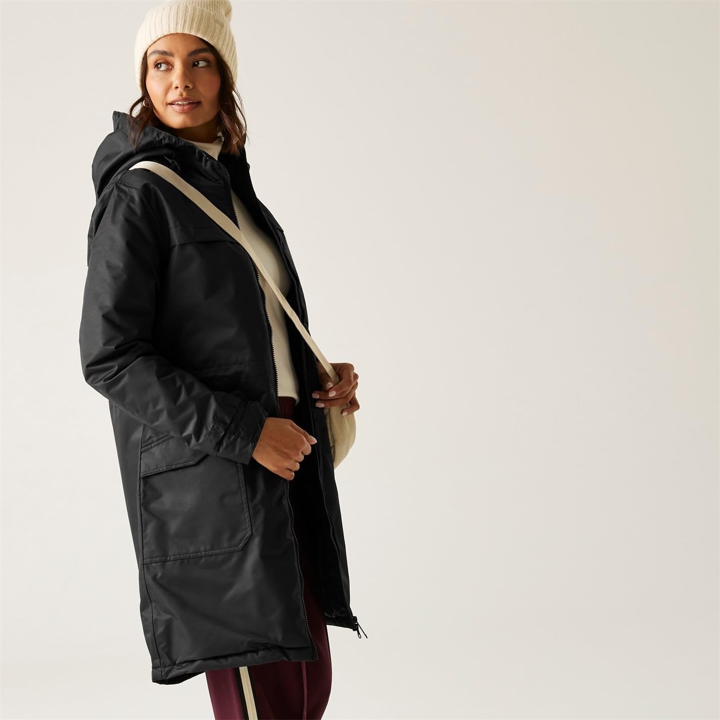 Regatta Womens Bodie Long Line Hooded Outdoor Warm Winter Padded Jacket Coat