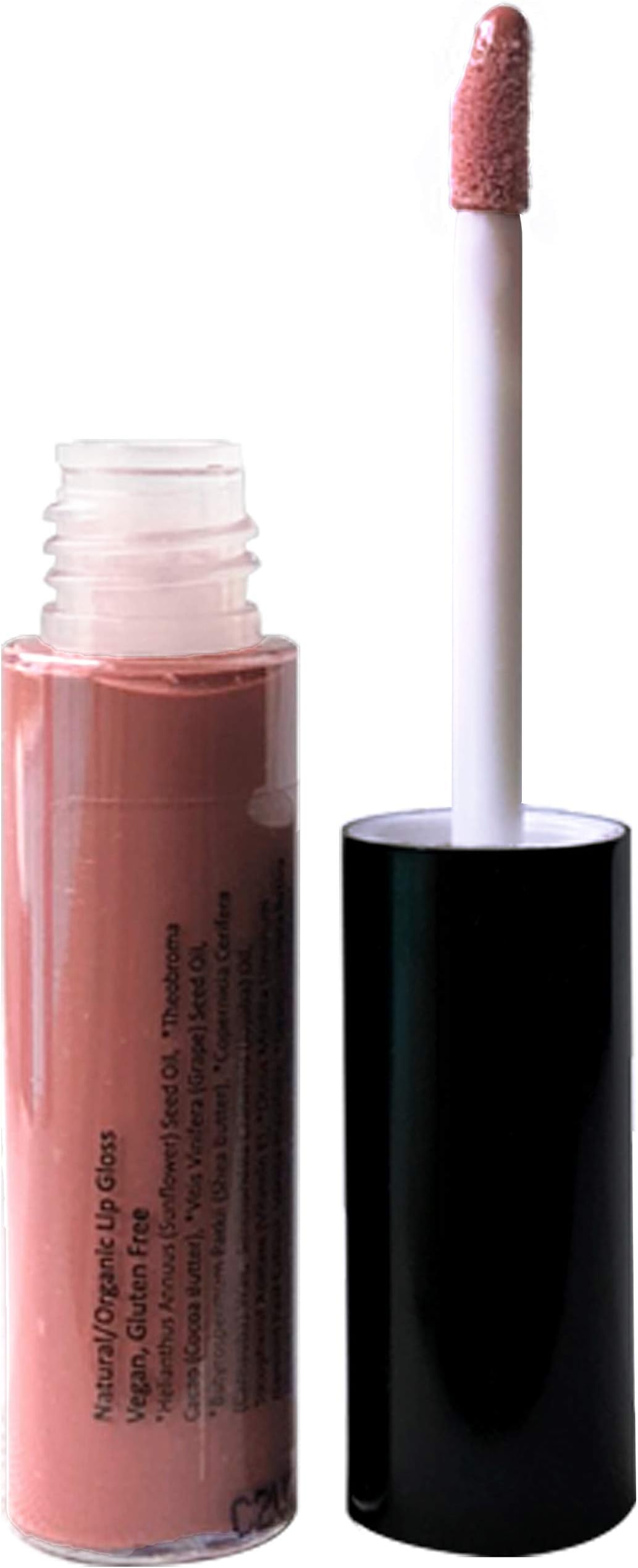 100% Natural Lip Gloss, Organic, Vegan, Gluten Free, Cruelty Free, Made in the USA, 0.18 oz. (No Way Rose)
