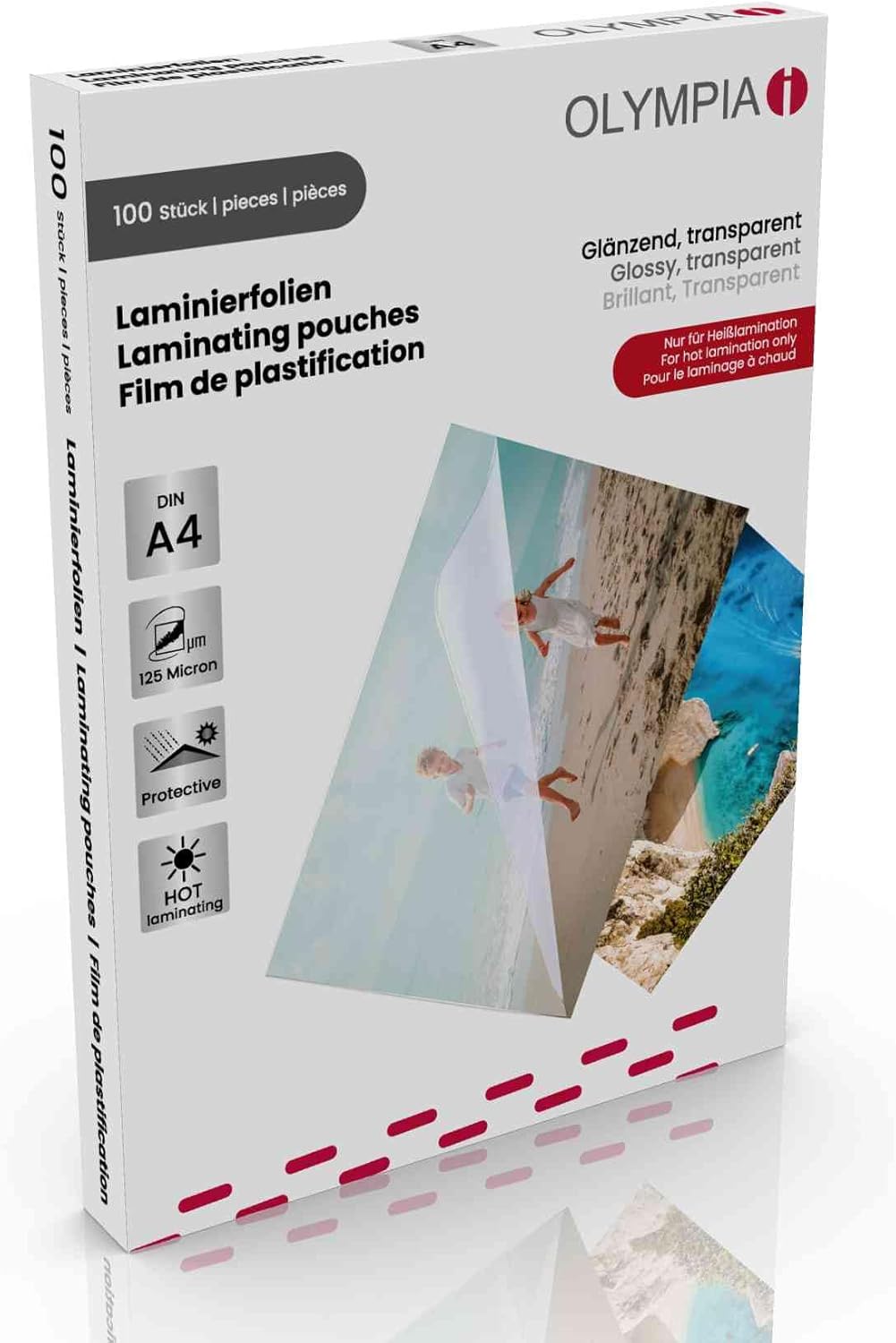 Olympia 9178 Laminating Pouches DIN A4 125 Micron