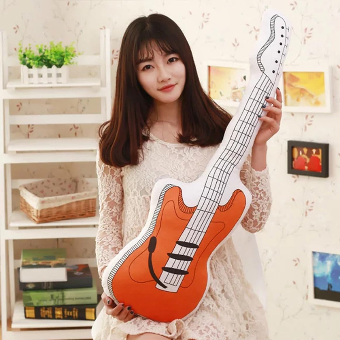 ギターを持ったぬいぐるみ 約30cm Amazon.co.jp: ギター 抱き枕 もちもち 70cm クッション への