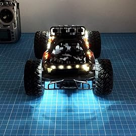 LED Light Strip for RC Fixed Wing Airplane Flying Wing Plane AR Wing Drone Model Car Truck (White)