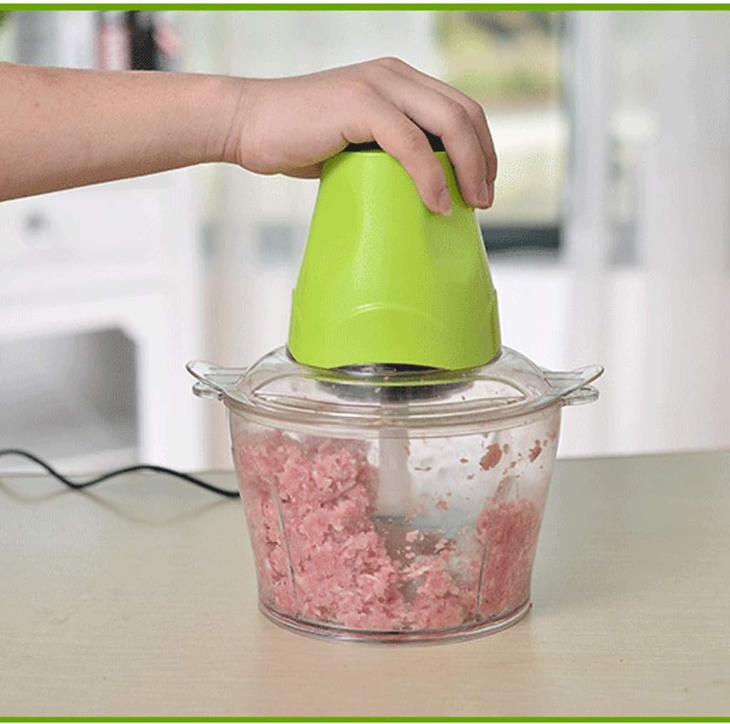 Electric Food Chopper, Processor with Coated Blades and Bowls, Kitchen Grinder for Fruit Cheese Nuts
