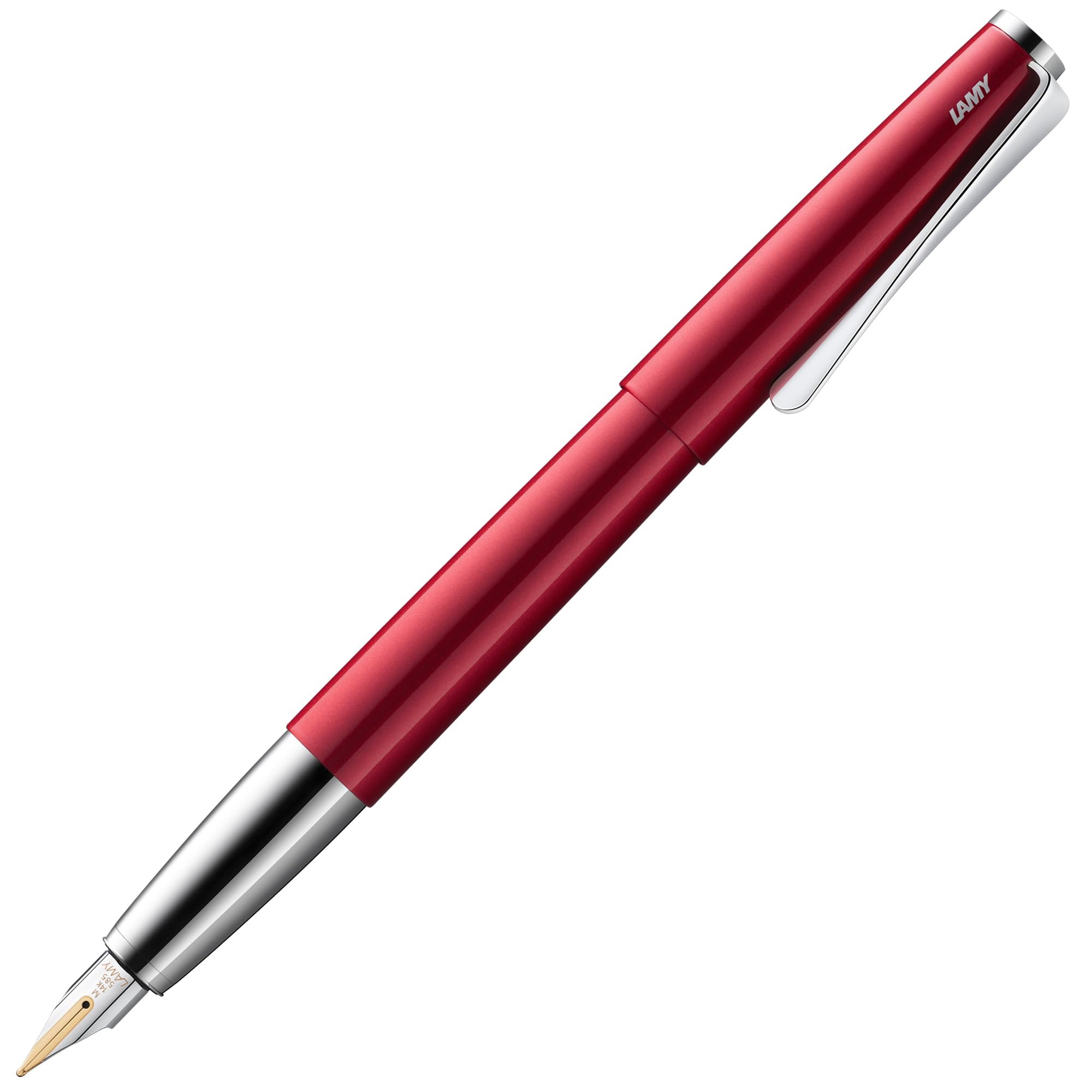 Lamy studio pianored - Fountain Pen in elegant metal body - 14 ct. gold nib, partially platinum-plated & in nib size B - incl T 10 blue ink cartridge โ image 1