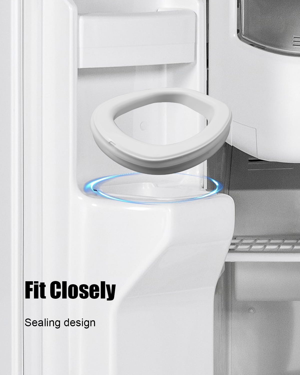 Freezer Ice Chute Gasket Seal Fit For Whirlpool Refrigerator Replace W10287601 12999902 67006299