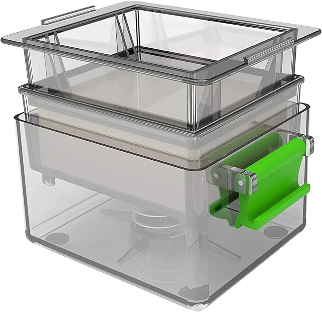 YARKOR Tofu Press, Easily Remove Water from Tofu for More Delicious with Cheese Cloth, Safe for Dishwasher (Grey)