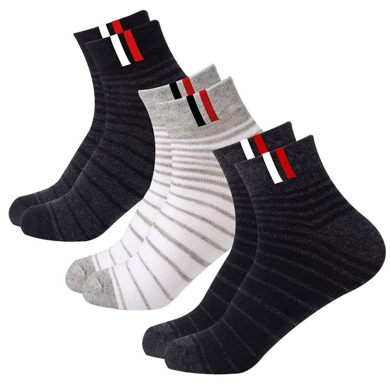 jemox Men's Cotton Regular Pack of 3 Socks (Multicolor- Freesize) 29 JE CLASIC BWG PK3-picture-14