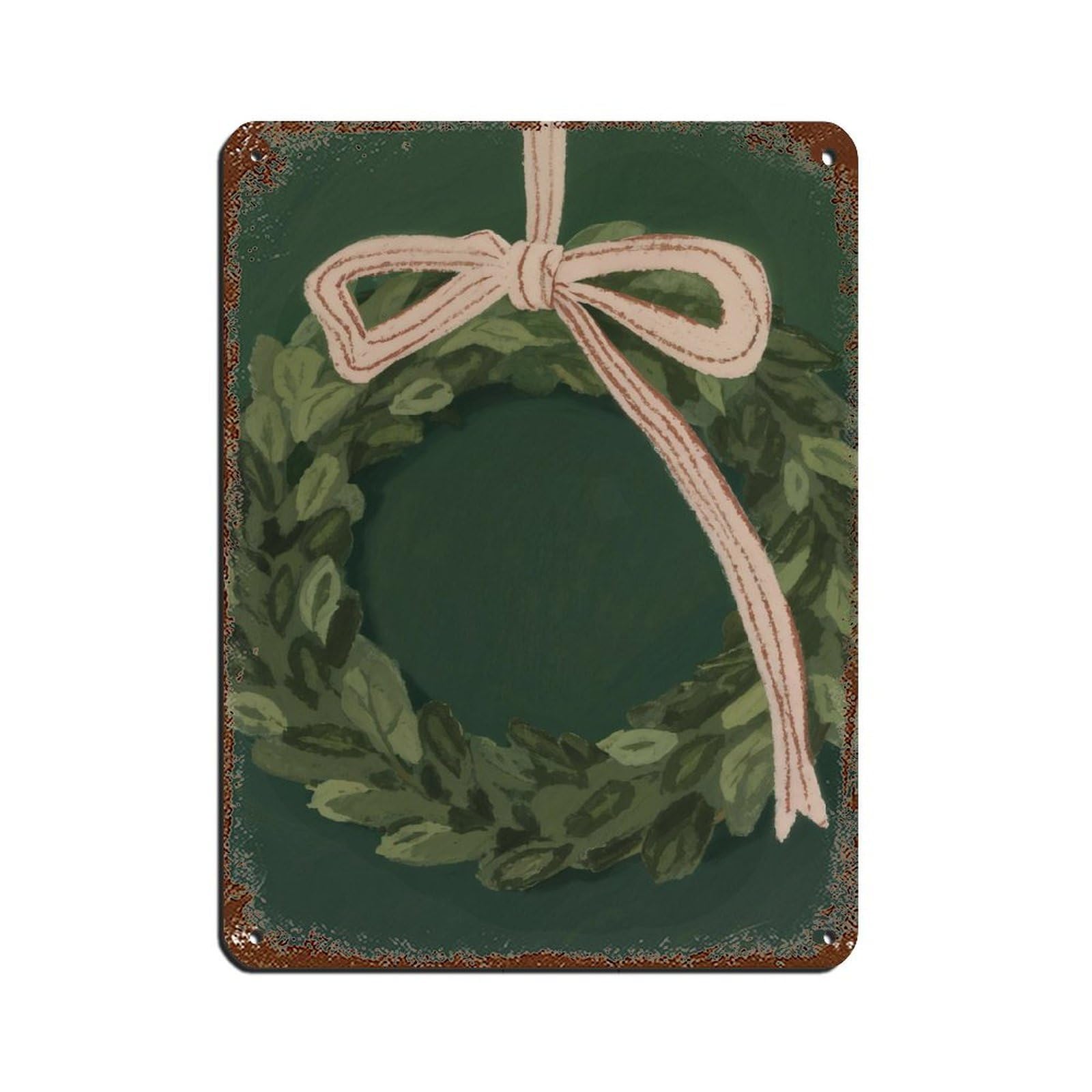 Couronne de Noël en métal style d'autrefois pour raviver vos souvenirs