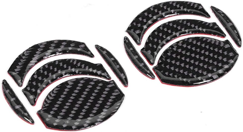 Acouto Carbon Fiber Door Air Vent Trim for 350z 2006-2009 Car Interior Door Air Condition Outlet Vent Trim Cover Decoration Accessories