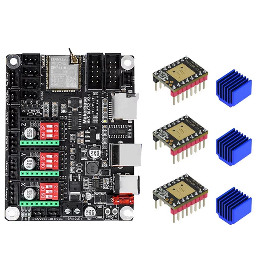 Jnchdghwa Black S Dlc32 V2.1 32 Bits For Engraving Motherboard Offline Controller Ts24/Ts35-R Woodworking Engraver Tmc2209