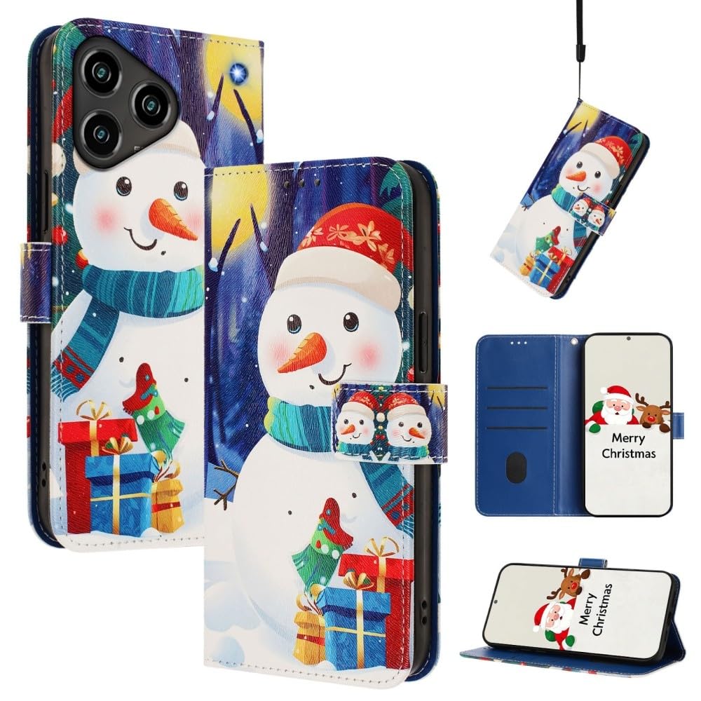 Coque ZTE Blade A35 Lite cadeau de Noël bonhomme de neige - 8