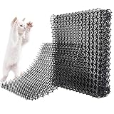 Teksome Clavos antigatos para Interiores - 12 Almohadillas antisalto para Gatos - Gatito Anti-Jump Pad Recortado Garden Spike Mat Se Puede empalmar para Yard