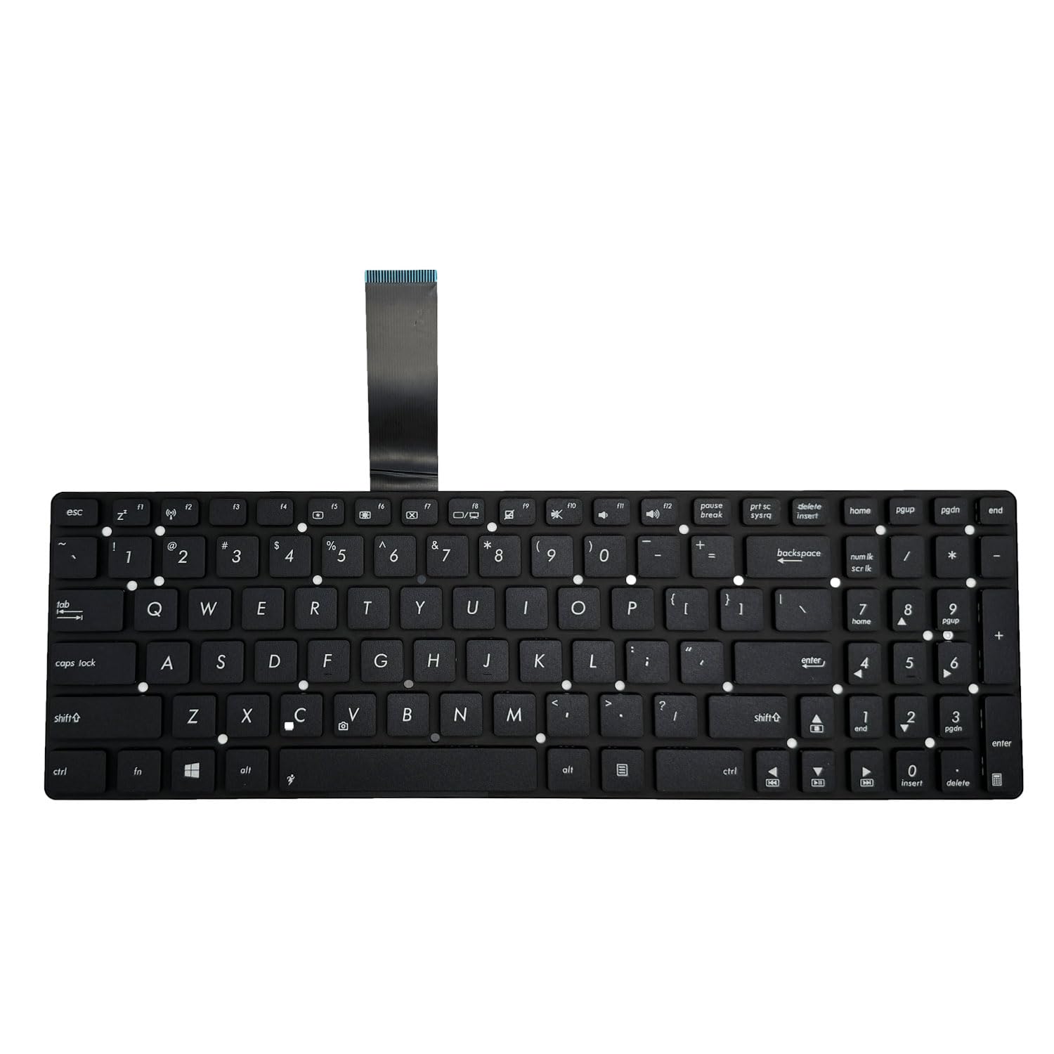 Clavier américain Asus K55 R500V pour télétravail efficace