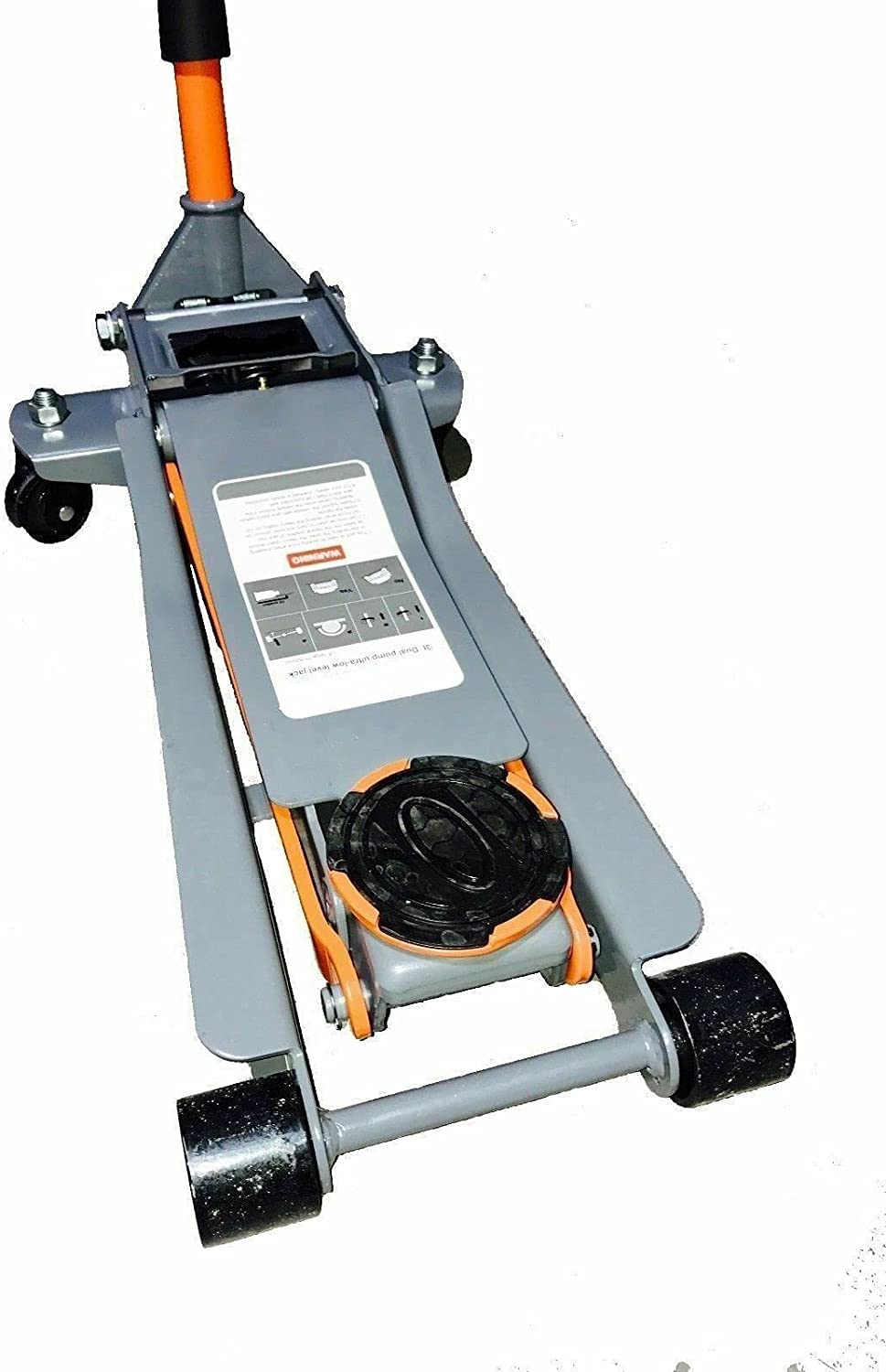 Crick Auto 4 TON CRIC Doppio PISTONE ECARRELLO Sollevatore RIBASSATO Basso
