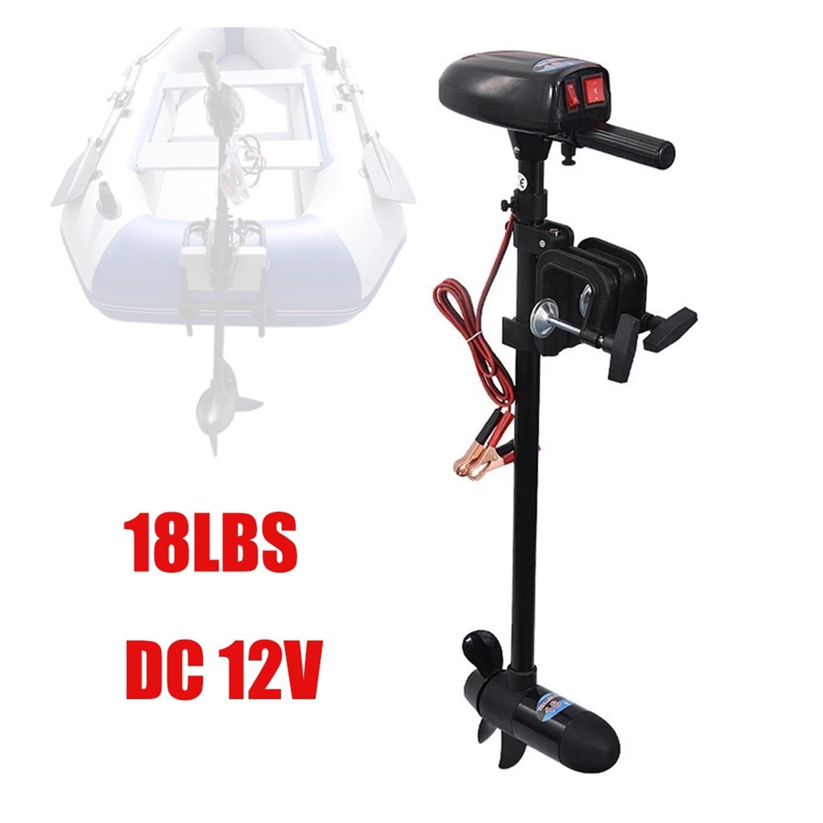 Silnik Zaburtowy, DC12 V 18 LBS/28 LBS elektryczny silnik do wędy, zaburtowy, śmigło łodzi, rybackiej wiosłowanie kajak(28lbs)