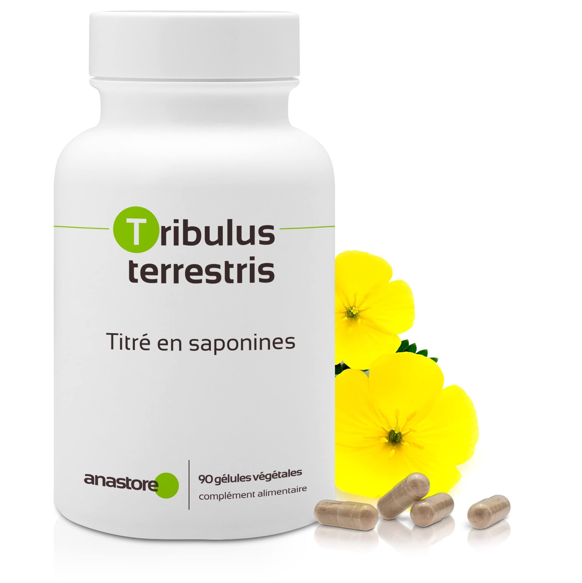 TRIBULUS TERRESTRIS * 470 mg/gélules végétales - Titré à 40% min. en saponines (90 Unité (Lot de 4))