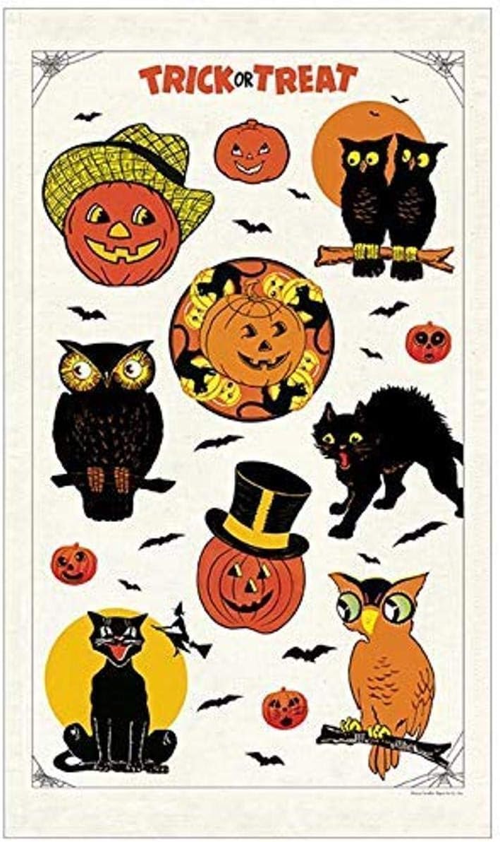 Cavallini & Co. Halloween Tea Towel
