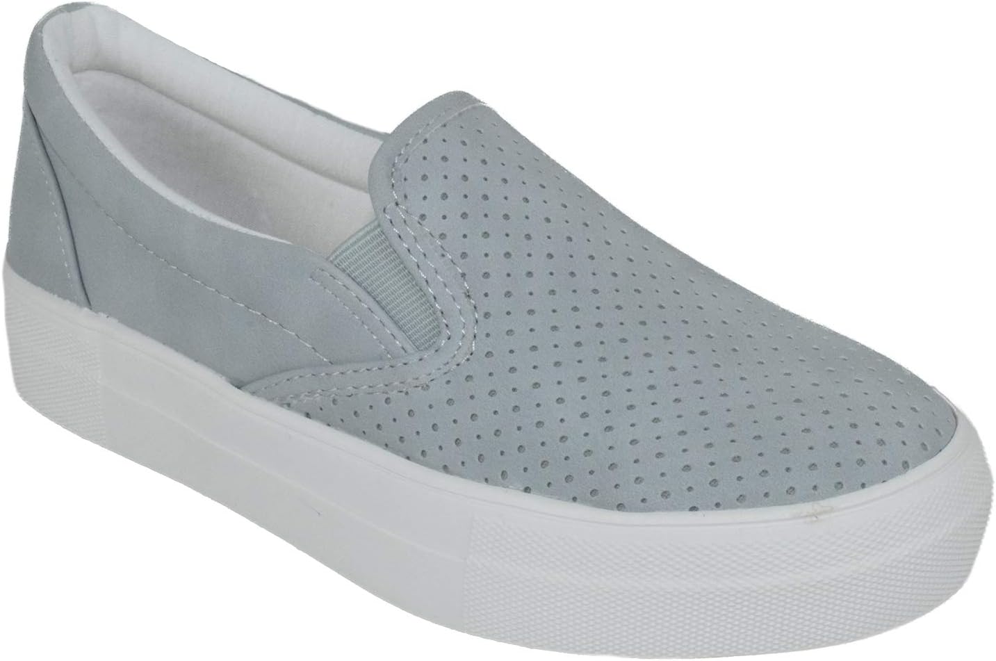 Soda Flat Women Shoes Slip On Loafers Casual Sneakers Memory Foam Insoles Hidden Platform/Flatform Round Toe Croft-G